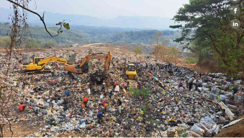 Penumpukan sampah di TPA